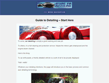 Tablet Screenshot of guidetodetailing.com